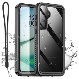 Alogy Etui Wodoodporne do Samsung Galaxy S25 Plus Alogy HydroArmor™ IP68 Case z przezroczystym tyłem Pancerna obudowa 360