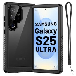 Alogy Etui Wodoodporne do Samsung Galaxy S25 Ultra Alogy HydroArmor™ IP68 Case z przezroczystym tyłem Pancerna obudowa 360