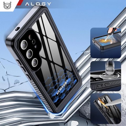 Alogy Etui Wodoodporne do Samsung Galaxy S25 Ultra Alogy HydroArmor™ IP68 Case z przezroczystym tyłem Pancerna obudowa 360 Alogy Etui Wodoodporne do Samsung Galaxy S25 Ultra Alogy HydroArmor™ IP68 Case z przezroczystym tyłem Pancerna obudowa 360