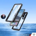 Alogy Etui Wodoodporne do Samsung Galaxy S25 Ultra Alogy HydroArmor™ IP68 Case z przezroczystym tyłem Pancerna obudowa 360