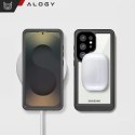 Alogy Etui Wodoodporne do Samsung Galaxy S25 Ultra Alogy HydroArmor™ IP68 Case z przezroczystym tyłem Pancerna obudowa 360