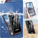 Alogy Etui Wodoodporne do Samsung Galaxy S25 Ultra Alogy HydroArmor™ IP68 Case z przezroczystym tyłem Pancerna obudowa 360