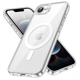 Alogy Etui do Apple iPhone 16e obudowa ochronna na telefon Alogy HybridMag™️ Case do MagSafe Przezroczyste
