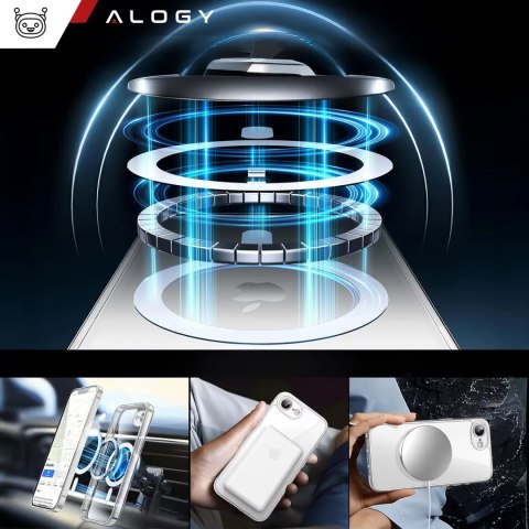Alogy Etui do Apple iPhone 16e obudowa ochronna na telefon Alogy HybridMag™️ Case do MagSafe Przezroczyste Alogy Etui do Apple iPhone 16e obudowa ochronna na telefon Alogy HybridMag™️ Case do MagSafe Przezroczyste