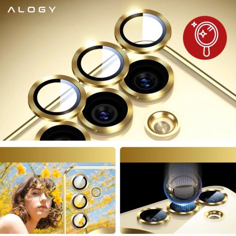 Alogy Etui do Samsung Galaxy S24 FE Alogy LuxeShield™️ Glamour Luxury Ring obudowa do MagSafe z osłoną aparatów Złote Alogy Etui do Samsung Galaxy S24 FE Alogy LuxeShield™️ Glamour Luxury Ring obudowa do MagSafe z osłoną aparatów Złote