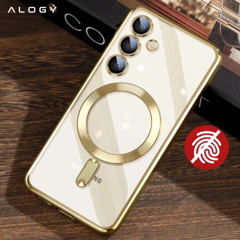 Alogy Etui do Samsung Galaxy S24 FE Alogy LuxeShield™️ Glamour Luxury Ring obudowa do MagSafe z osłoną aparatów Złote Alogy Etui do Samsung Galaxy S24 FE Alogy LuxeShield™️ Glamour Luxury Ring obudowa do MagSafe z osłoną aparatów Złote