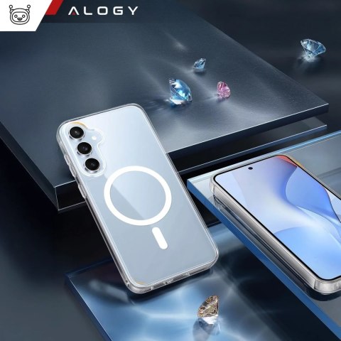 Alogy Etui do Samsung Galaxy S24 FE obudowa ochronna na telefon Alogy HybridMag™️ Case do MagSafe Przezroczyste Alogy Etui do Samsung Galaxy S24 FE obudowa ochronna na telefon Alogy HybridMag™️ Case do MagSafe Przezroczyste
