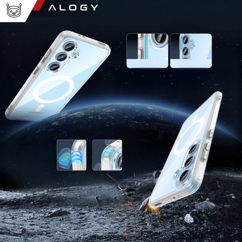 Alogy Etui do Samsung Galaxy S24 FE obudowa ochronna na telefon Alogy HybridMag™️ Case do MagSafe Przezroczyste Alogy Etui do Samsung Galaxy S24 FE obudowa ochronna na telefon Alogy HybridMag™️ Case do MagSafe Przezroczyste