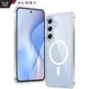 Alogy Etui do Samsung Galaxy S24 FE obudowa ochronna na telefon Alogy HybridMag™️ Case do MagSafe Przezroczyste