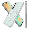 Alogy Etui do Samsung Galaxy S24 FE obudowa ochronna na telefon Alogy HybridMag™️ Case do MagSafe Przezroczyste