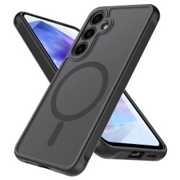 Alogy Etui do Samsung Galaxy S24 FE obudowa ochronna na telefon Alogy Matte HybridMag™️ Case do MagSafe Matowe Czarne