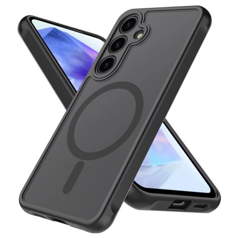 Alogy Etui do Samsung Galaxy S24 FE obudowa ochronna na telefon Alogy Matte HybridMag™️ Case do MagSafe Matowe Czarne Alogy Etui do Samsung Galaxy S24 FE obudowa ochronna na telefon Alogy Matte HybridMag™️ Case do MagSafe Matowe Czarne