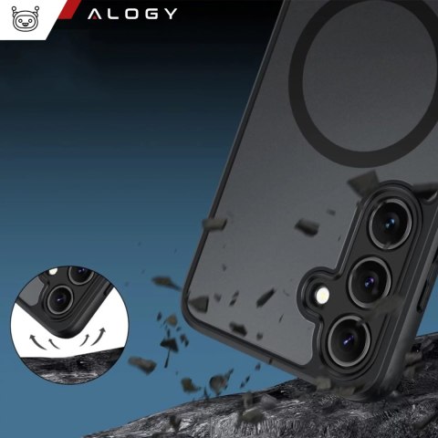 Alogy Etui do Samsung Galaxy S24 FE obudowa ochronna na telefon Alogy Matte HybridMag™️ Case do MagSafe Matowe Czarne Alogy Etui do Samsung Galaxy S24 FE obudowa ochronna na telefon Alogy Matte HybridMag™️ Case do MagSafe Matowe Czarne