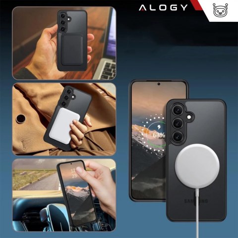Alogy Etui do Samsung Galaxy S24 FE obudowa ochronna na telefon Alogy Matte HybridMag™️ Case do MagSafe Matowe Czarne Alogy Etui do Samsung Galaxy S24 FE obudowa ochronna na telefon Alogy Matte HybridMag™️ Case do MagSafe Matowe Czarne