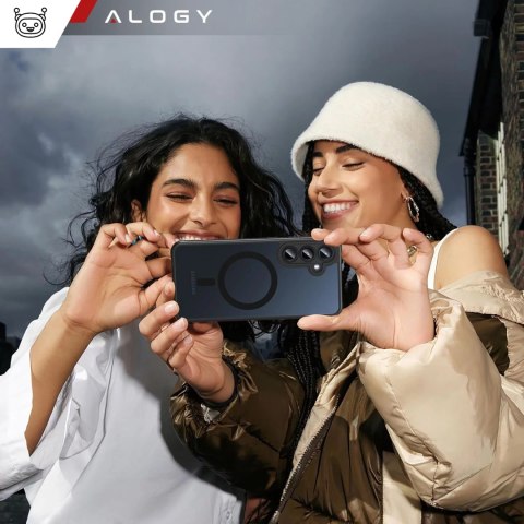 Alogy Etui do Samsung Galaxy S24 FE obudowa ochronna na telefon Alogy Matte HybridMag™️ Case do MagSafe Matowe Czarne Alogy Etui do Samsung Galaxy S24 FE obudowa ochronna na telefon Alogy Matte HybridMag™️ Case do MagSafe Matowe Czarne