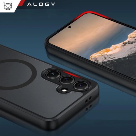 Alogy Etui do Samsung Galaxy S24 FE obudowa ochronna na telefon Alogy Matte HybridMag™️ Case do MagSafe Matowe Czarne Alogy Etui do Samsung Galaxy S24 FE obudowa ochronna na telefon Alogy Matte HybridMag™️ Case do MagSafe Matowe Czarne