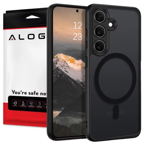 Alogy Etui do Samsung Galaxy S24 FE obudowa ochronna na telefon Alogy Matte HybridMag™️ Case do MagSafe Matowe Czarne Alogy Etui do Samsung Galaxy S24 FE obudowa ochronna na telefon Alogy Matte HybridMag™️ Case do MagSafe Matowe Czarne