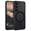 Alogy Etui do Samsung Galaxy S24 FE obudowa ochronna na telefon Alogy Matte HybridMag™️ Case do MagSafe Matowe Czarne