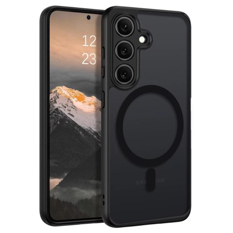 Alogy Etui do Samsung Galaxy S24 FE obudowa ochronna na telefon Alogy Matte HybridMag™️ Case do MagSafe Matowe Czarne Alogy Etui do Samsung Galaxy S24 FE obudowa ochronna na telefon Alogy Matte HybridMag™️ Case do MagSafe Matowe Czarne