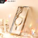 Alogy Etui do Samsung Galaxy S25 Ultra Alogy LuxeShield™️ Glamour Luxury Ring obudowa z osłoną aparatów Złote