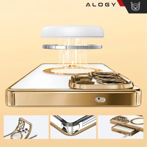 Alogy Etui do Samsung Galaxy S25 Ultra Alogy LuxeShield™️ Glamour Luxury Ring obudowa z osłoną aparatów Złote Alogy Etui do Samsung Galaxy S25 Ultra Alogy LuxeShield™️ Glamour Luxury Ring obudowa z osłoną aparatów Złote