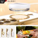 Alogy Etui do Samsung Galaxy S25 Ultra Alogy LuxeShield™️ Glamour Luxury Ring obudowa z osłoną aparatów Złote