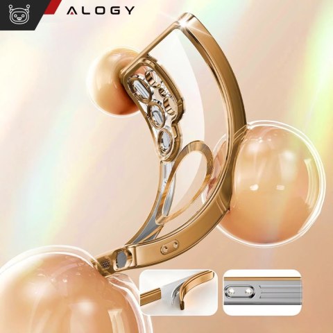 Alogy Etui do Samsung Galaxy S25 Ultra Alogy LuxeShield™️ Glamour Luxury Ring obudowa z osłoną aparatów Złote Alogy Etui do Samsung Galaxy S25 Ultra Alogy LuxeShield™️ Glamour Luxury Ring obudowa z osłoną aparatów Złote