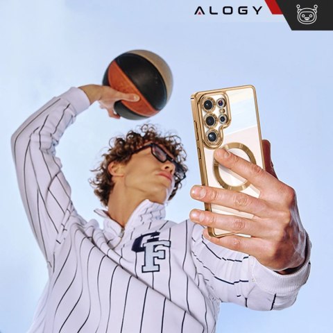 Alogy Etui do Samsung Galaxy S25 Ultra Alogy LuxeShield™️ Glamour Luxury Ring obudowa z osłoną aparatów Złote Alogy Etui do Samsung Galaxy S25 Ultra Alogy LuxeShield™️ Glamour Luxury Ring obudowa z osłoną aparatów Złote
