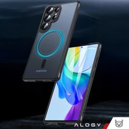 Alogy Etui do Samsung Galaxy S25 Ultra obudowa ochronna na telefon Alogy Matte HybridMag™️ Case do MagSafe Matowe Czarne