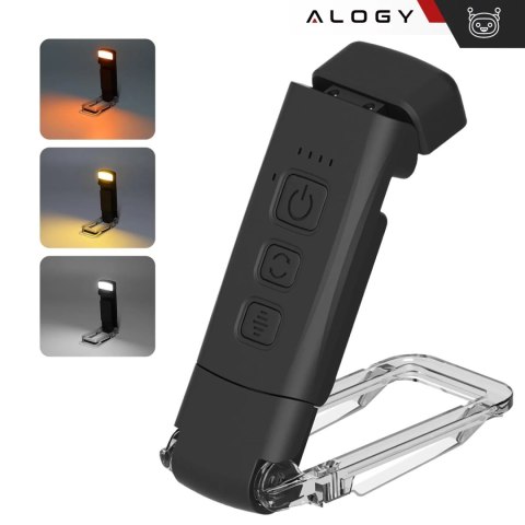Alogy Lampka LED do czytania Alogy Clip Lamp Lampa z klipsem do książki ładowana Czarna Alogy Lampka LED do czytania Alogy Clip Lamp Lampa z klipsem do książki ładowana Czarna
