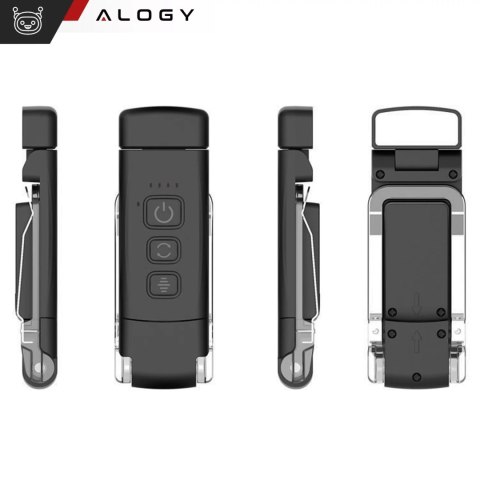 Alogy Lampka LED do czytania Alogy Clip Lamp Lampa z klipsem do książki ładowana Czarna Alogy Lampka LED do czytania Alogy Clip Lamp Lampa z klipsem do książki ładowana Czarna