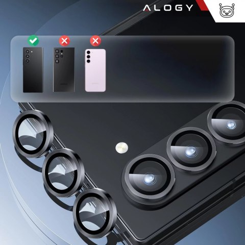 Alogy Szkło do Samsung Galaxy S25 Plus nakładka na aparat obiektyw obiektywy aparatu Alogy ProCam Shield™️ osłona ochronna Alogy Szkło do Samsung Galaxy S25 Plus nakładka na aparat obiektyw obiektywy aparatu Alogy ProCam Shield™️ osłona ochronna