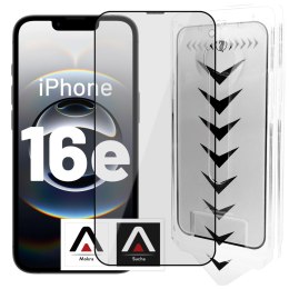 Alogy Szkło hartowane do Apple iPhone 16e ochronne szkiełko na ekran 9H Alogy EasyShield™️ z ramką montażową