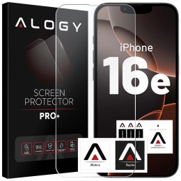 Alogy Szkło hartowane do Apple iPhone 16e ochronne szkiełko na ekran 9H Alogy Heavy Pro+™️