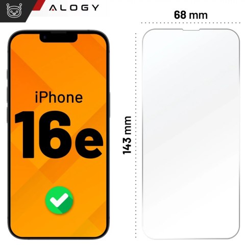 Alogy Szkło hartowane do Apple iPhone 16e ochronne szkiełko na ekran 9H Alogy Heavy Pro+™️ Alogy Szkło hartowane do Apple iPhone 16e ochronne szkiełko na ekran 9H Alogy Heavy Pro+™️