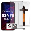 Alogy Szkło hartowane do Samsung Galaxy S24 FE ochronne szkiełko na ekran 9H Alogy EasyShield™️ z ramką montażową