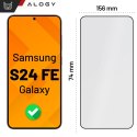 Alogy Szkło hartowane do Samsung Galaxy S24 FE ochronne szkiełko na ekran 9H Alogy EasyShield™️ z ramką montażową