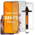 Alogy Szkło hartowane do Samsung Galaxy S24 FE ochronne szkiełko na ekran 9H Alogy EasyShield™️ z ramką montażową