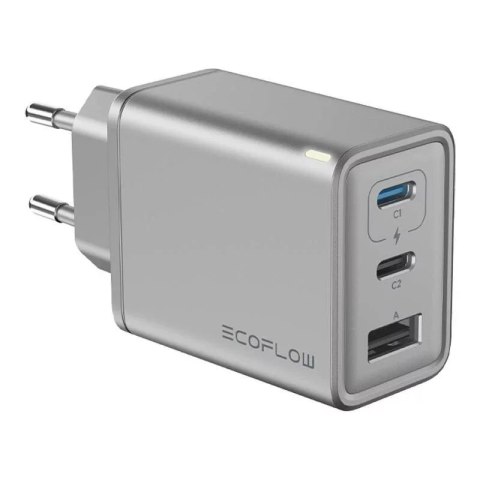 EcoFlow Ładowarka Sieciowa EcoFlow RAPID GaN 65W 2x USB-C USB-A z Kablem 100W EcoFlow Ładowarka Sieciowa EcoFlow RAPID GaN 65W 2x USB-C USB-A z Kablem 100W