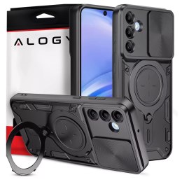 Alogy Etui do Samsung Galaxy S25+ Plus pancerne Slide Case Ring obudowa ochrona aparatu Alogy CamGuard Pro czarne