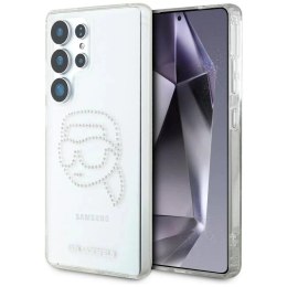 Karl Lagerfeld Etui do Samsung Galaxy S25 Ultra Przezroczysty Karl Lagerfeld Rhinestones Karl Head Logo