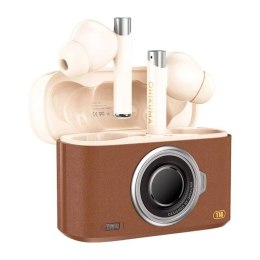 Onikuma ONIKUMA Słuchawki douszne Bluetooth T18 Brązowe