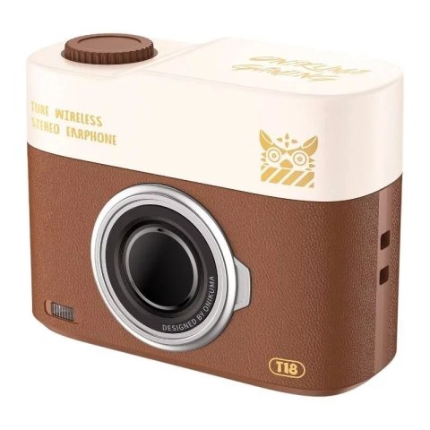 Onikuma ONIKUMA Słuchawki douszne Bluetooth T18 Brązowe Onikuma ONIKUMA Słuchawki douszne Bluetooth T18 Brązowe