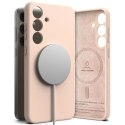 Ringke Etui do Samsung Galaxy S25 Pink Sand Ringke Silicone Magnetic MagSafe