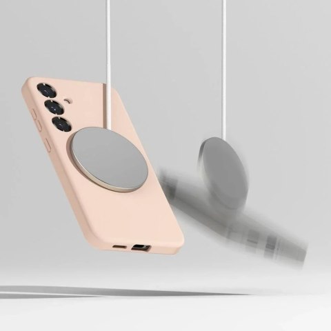 Ringke Etui do Samsung Galaxy S25 Pink Sand Ringke Silicone Magnetic MagSafe Ringke Etui do Samsung Galaxy S25 Pink Sand Ringke Silicone Magnetic MagSafe