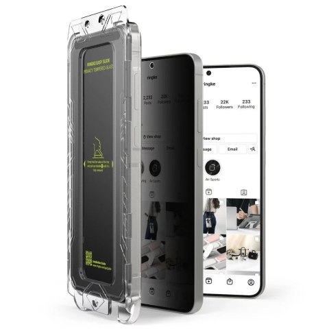 Ringke Szkło Prywatności do Samsung Galaxy S25 Ringke Easy Slide 2-Pack Filtr Polaryzacyjny 9H Ringke Szkło Prywatności do Samsung Galaxy S25 Ringke Easy Slide 2-Pack Filtr Polaryzacyjny 9H