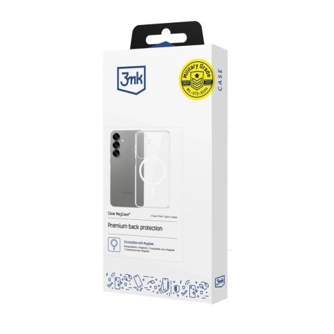 3mk Etui do Samsung Galaxy S25 3mk Clear MagCase MagSafe Transparent 3mk Etui do Samsung Galaxy S25 3mk Clear MagCase MagSafe Transparent