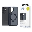 3mk Etui do Samsung Galaxy S25 Ultra 3mk Smoke Case Mag&Stand MagSafe Black