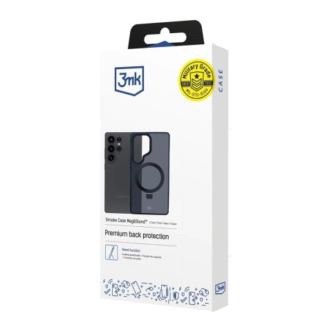 3mk Etui do Samsung Galaxy S25 Ultra 3mk Smoke Case Mag&Stand MagSafe Black 3mk Etui do Samsung Galaxy S25 Ultra 3mk Smoke Case Mag&Stand MagSafe Black
