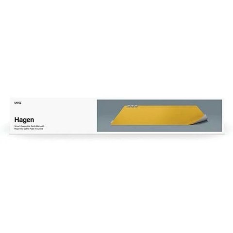 UNIQ UNIQ Hagen Dwustronna Magnetyczna Podkładka na Biurko 67x35 cm Żółto-szara UNIQ UNIQ Hagen Dwustronna Magnetyczna Podkładka na Biurko 67x35 cm Żółto-szara